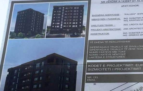 Godine banimi dhe sherbimi 8 Kat me 2 kat parkim nentoke, Pazari i Ri